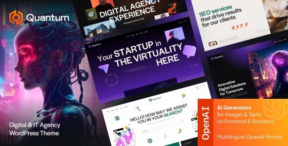 quantum 1 8 0 software technologies agency wordpress theme