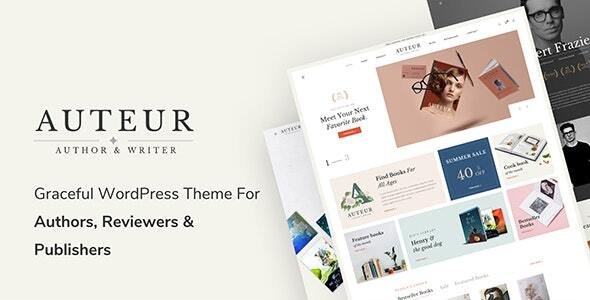 auteur 8 7 wordpress theme for authors and publishers