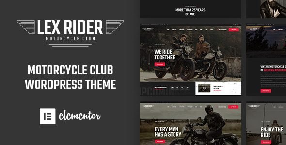 lexrider 1 6 9 motorcycle club wordpress theme