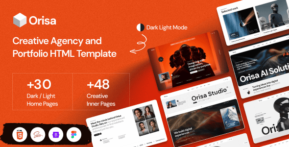 orisa 4 1 0 creative agency portfolio html bootstrap 5 gsap template