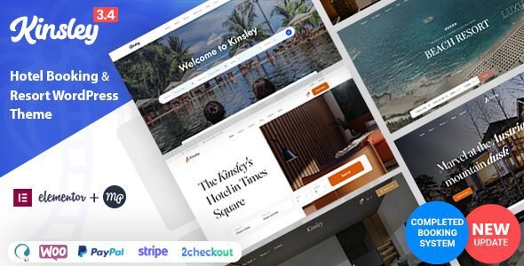 kinsley 3 4 6 hotel booking theme