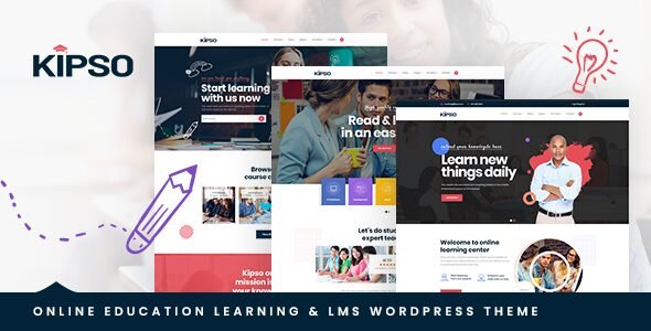 kipso 1 3 7 education lms wordpress theme